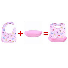 Newborn Waterproof Bibs with Pocket Baby Bottom