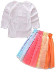 Girl It's My Birthday Top T-Shirt & Tutu Skirt Outfit Set Party Dress Clothing