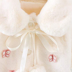 Baby Girls Dress Faux Fur Bolero Jacket Warm Winter Cape Cloak