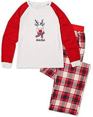 Christmas Family Matching Pajamas Long Sleeve Elk Pajama Nightwear