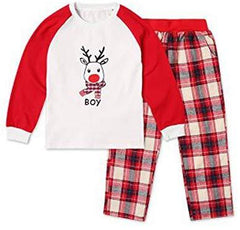 Christmas Family Matching Pajamas Long Sleeve Elk Pajama Nightwear