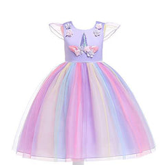 Flower Girls Unicorn Birthday Tutu Dress