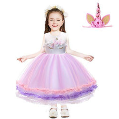 Flower Girls Unicorn Birthday Tutu Dress