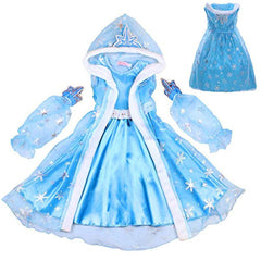 Inventory Girl Fancy Dressing Up Frozen Elsa Costume Age 3-8 Years Clothing