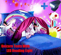 Kids Dream Tent Pop-up Foldable Bed Home Playhouse Boys Girls Birthday Gift