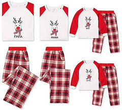 Christmas Family Matching Pajamas Long Sleeve Elk Pajama Nightwear