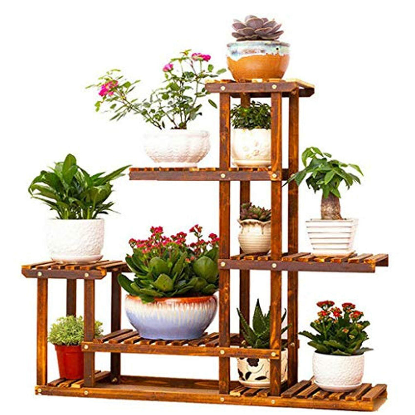 Elebaby Wooden 6-Tier Plant Rack Flower Stand