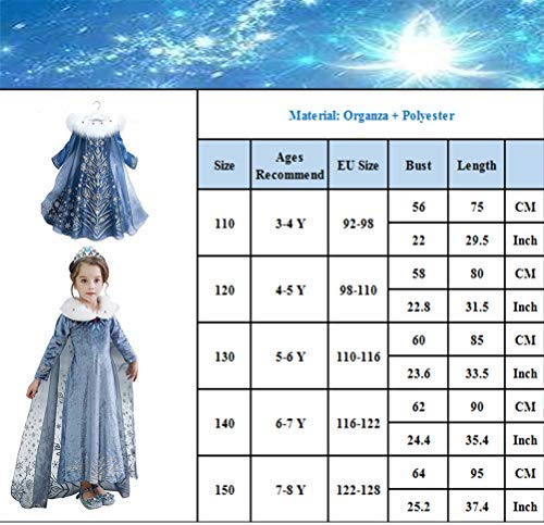 Girls Dress Elsa Outfits