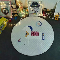 Round Baby Play Mat Girls Boys Carpet Rugs Kids