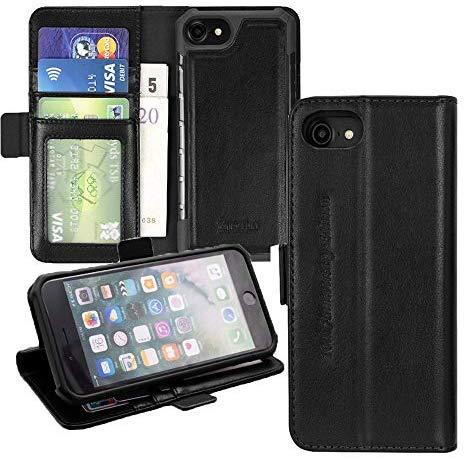 Magnetic Cover Case Compatible for iPhone 6/6s/7/8 Plus Leather Flip