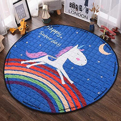 Round Baby Play Mat Girls Boys Carpet Rugs Kids